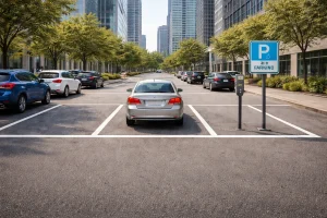  Public parking near me with available spaces in a clean city parking lot