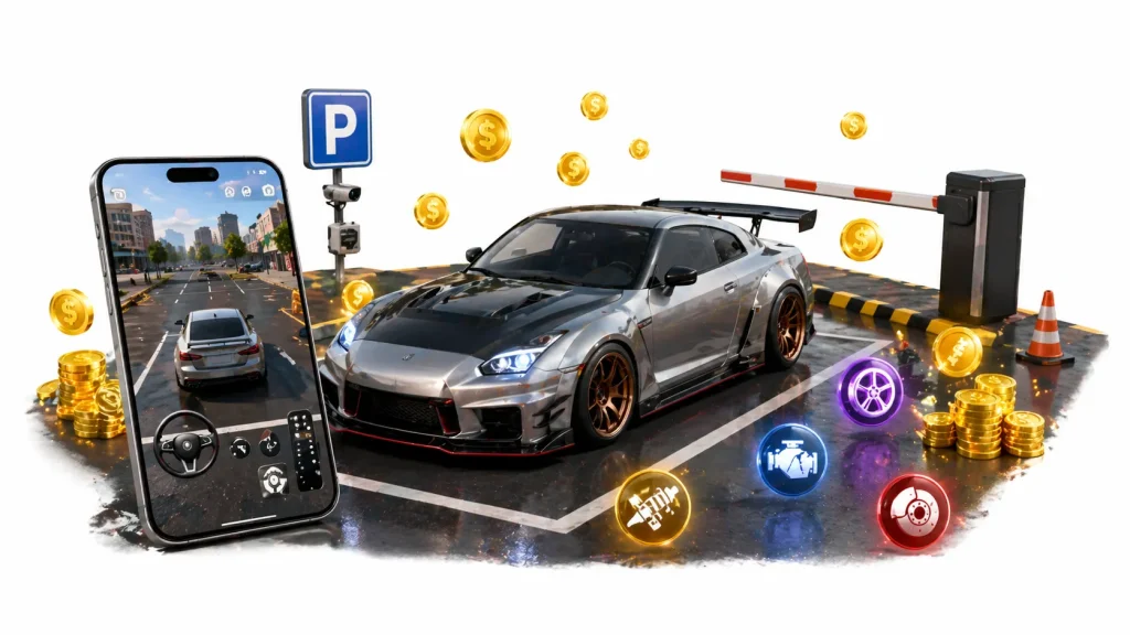 Car parking multiplayer apk unlimited money gameplay with unlocked cars and coins