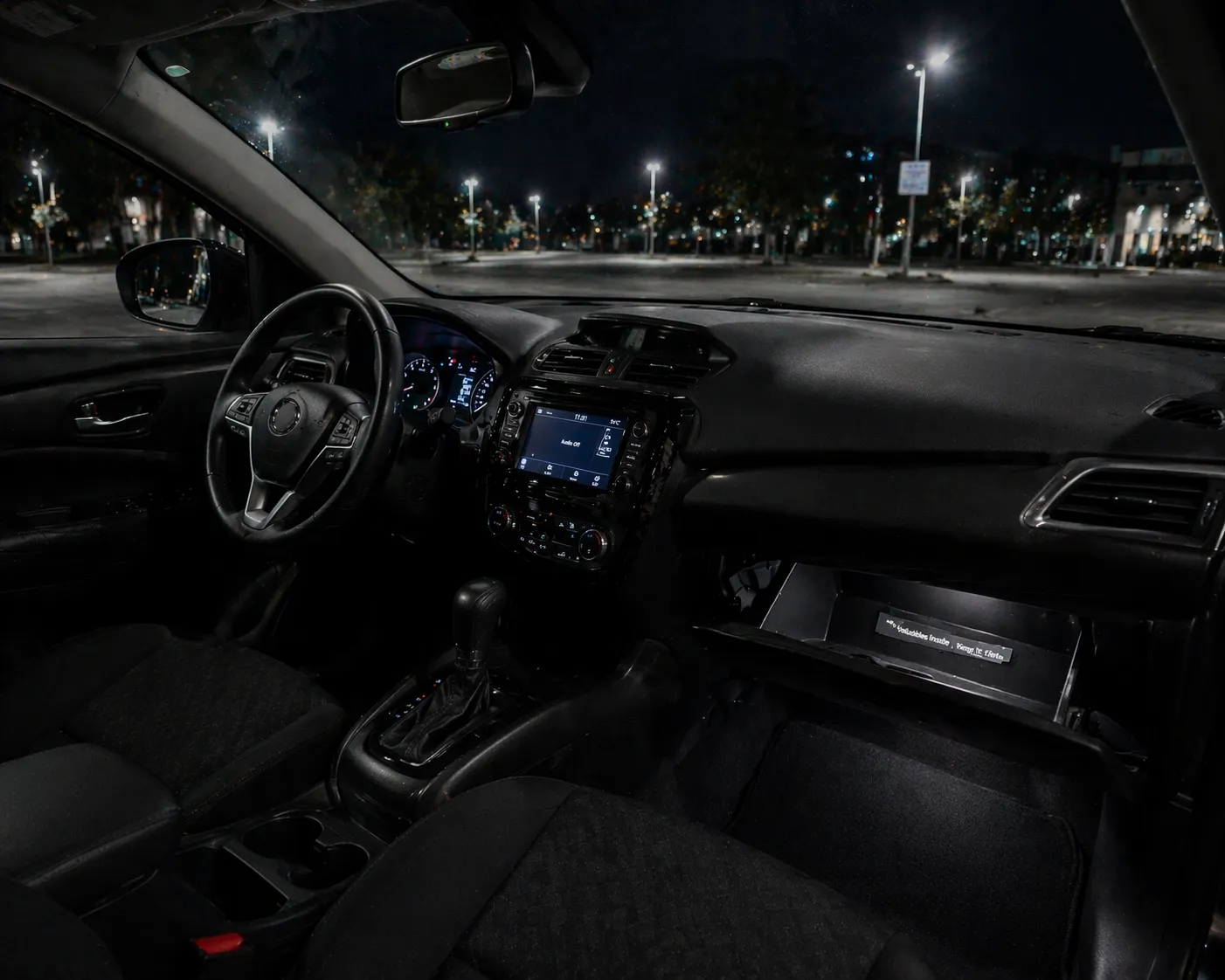 keeping valuables hidden inside car for safe overnight parking
