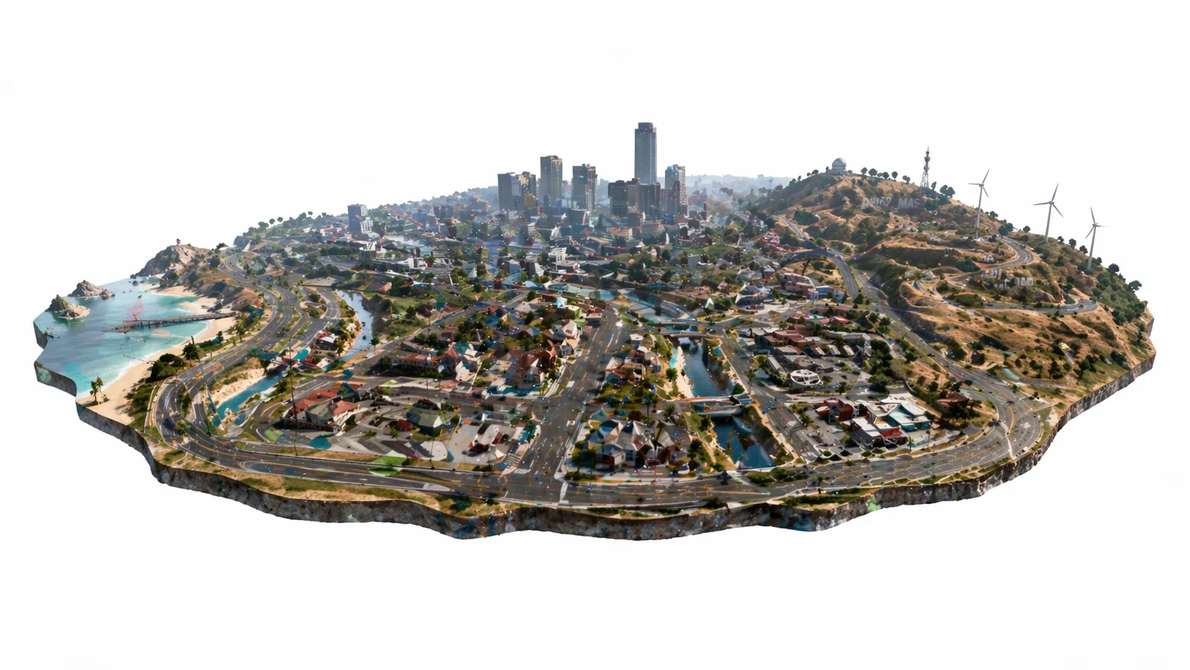 Large Open-World Map
