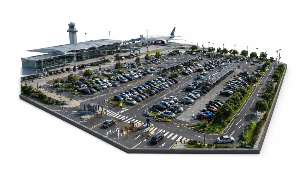 Affordable long term parking near me with long term and short term options near terminal