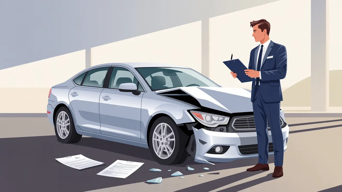 car insurance policy financial protection concept