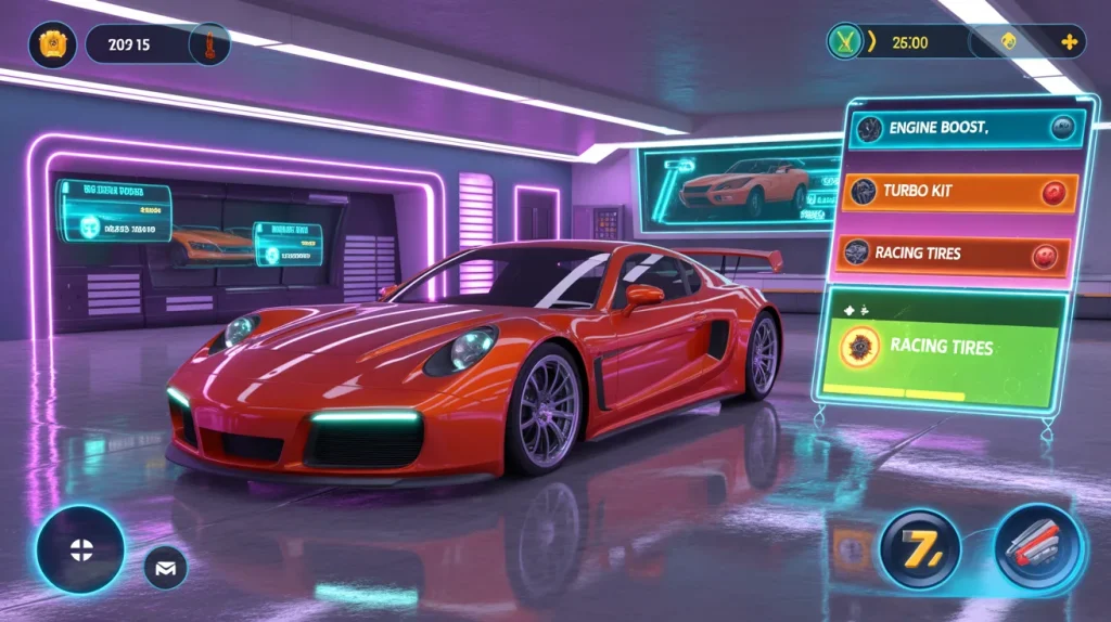 car parking multiplayer mod features vehicle customization screen