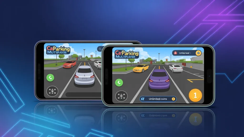 comparison between car parking multiplayer mod apk and original game