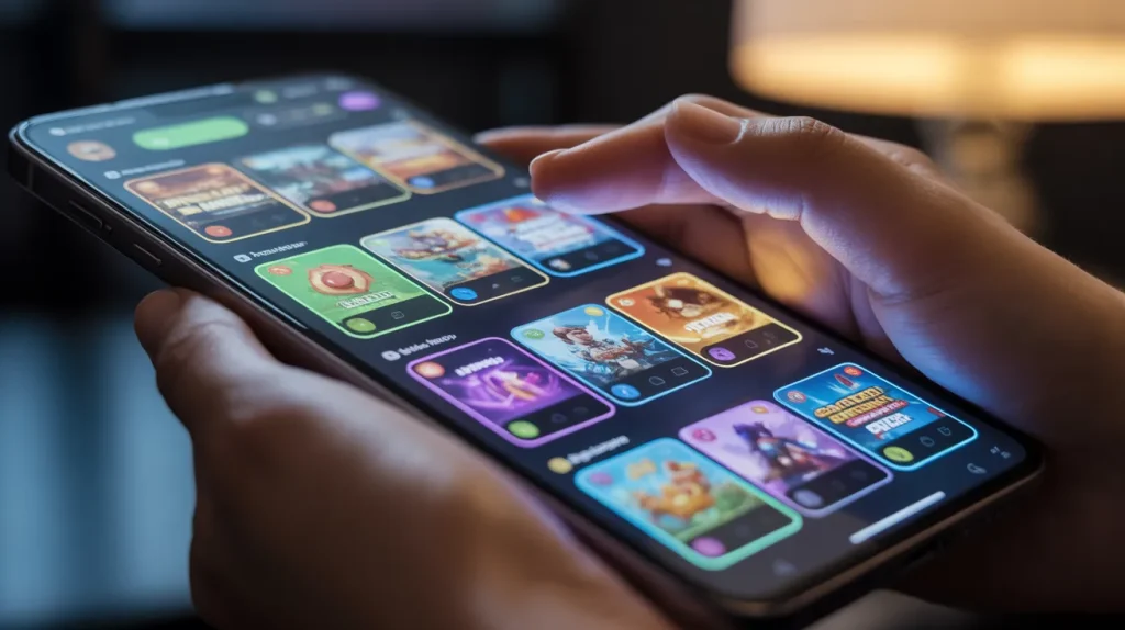 browse all games android ios pc game listing interface