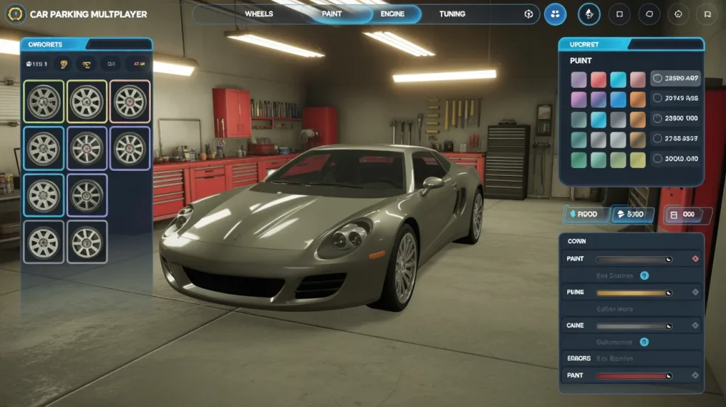 car parking multiplayer features including vehicle customization