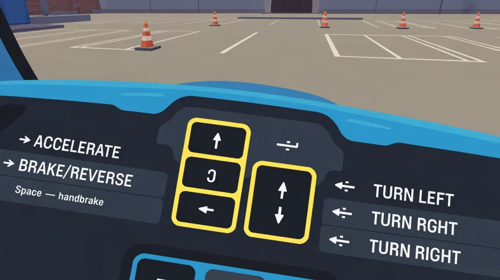 Car Games on PC 3 car parking on pc keyboard controls