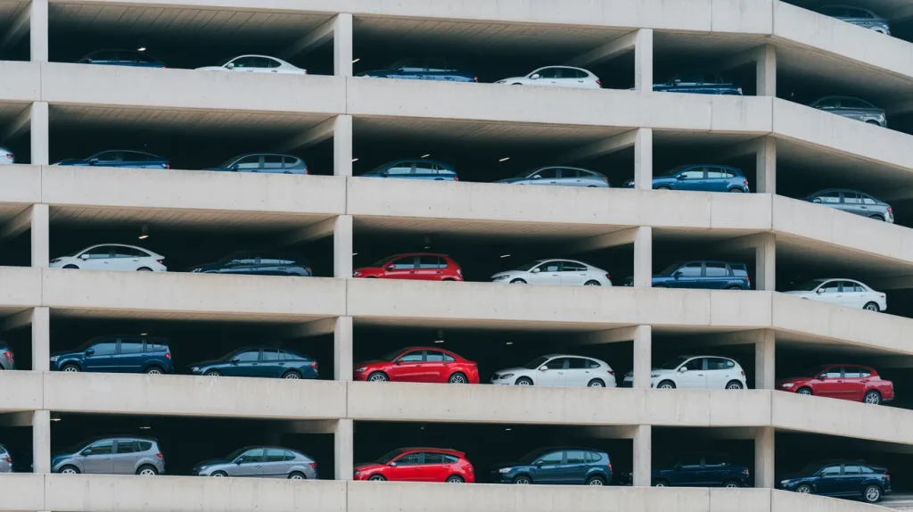 cars parking garage multi level parking structure design