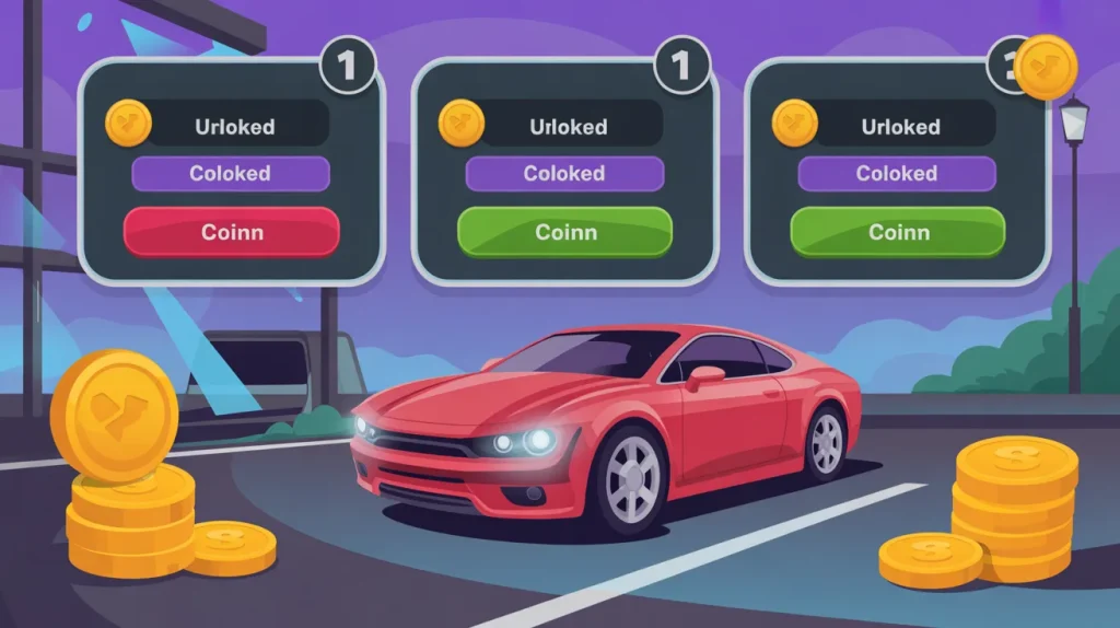car parking hacked meaning unlimited money and unlocked features concept