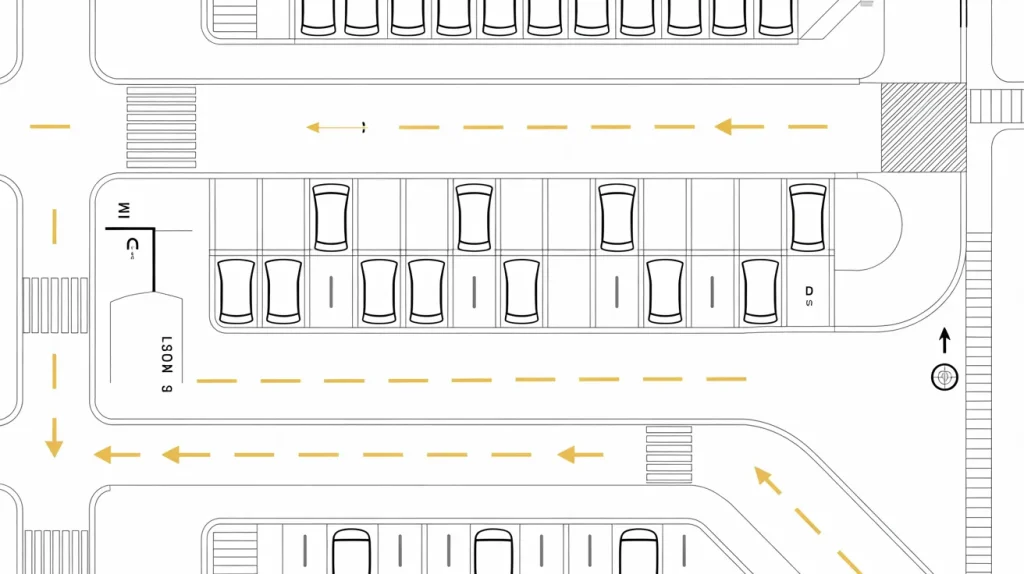 vehicle parking layout plan for residential and commercial parking design