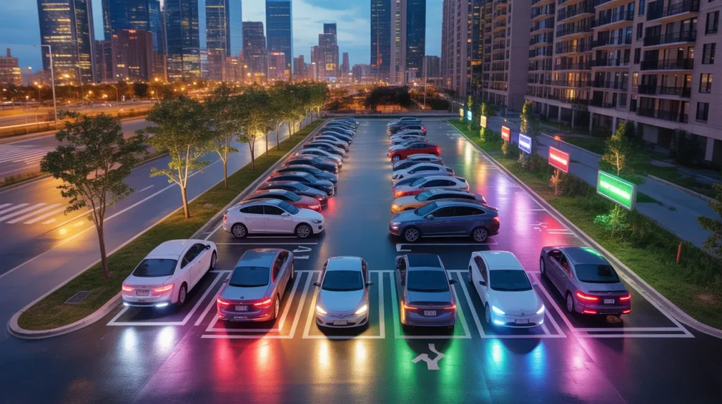 car parking space design planning and parking area layout blueprint