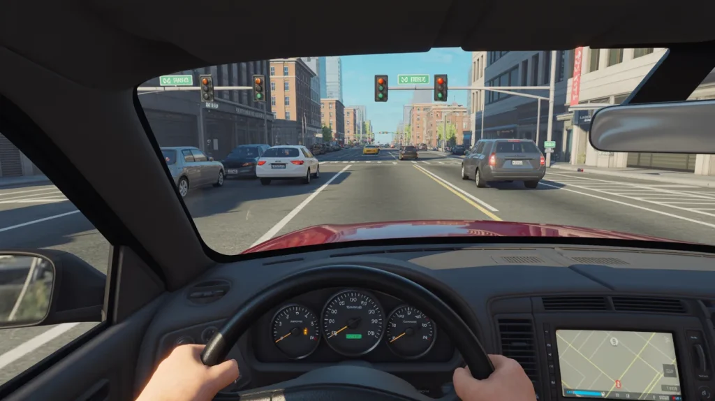 what are driving simulation games realistic dashboard view