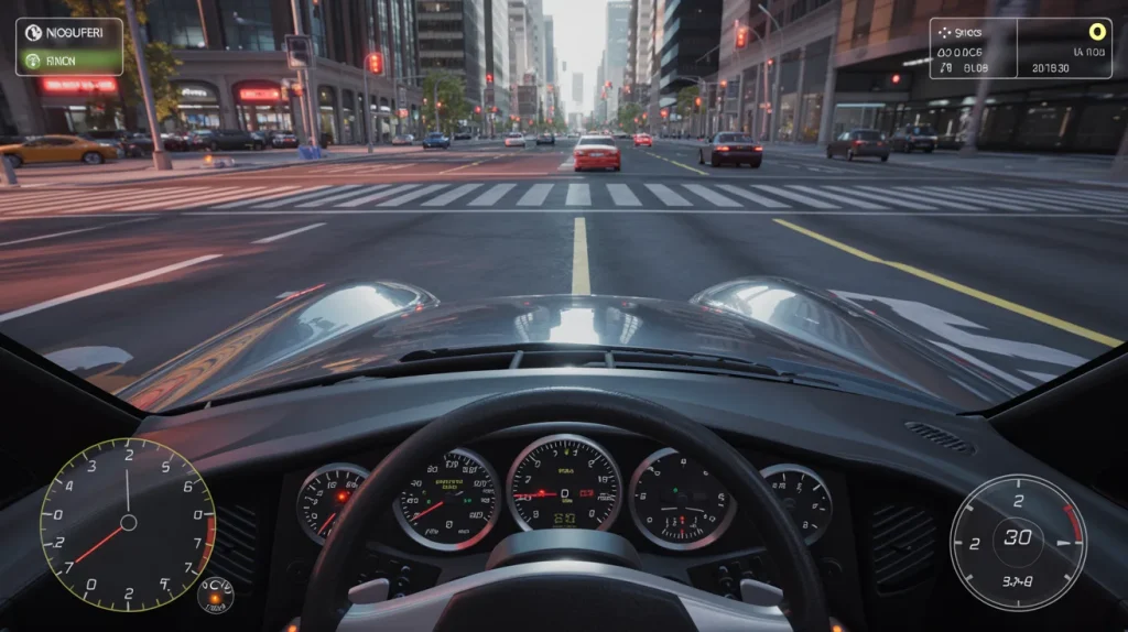 what are driving simulation games realistic dashboard view