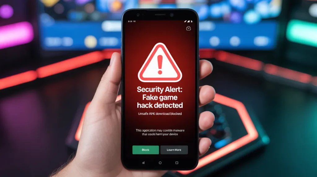 security risks of hack car parking tools and fake apk files