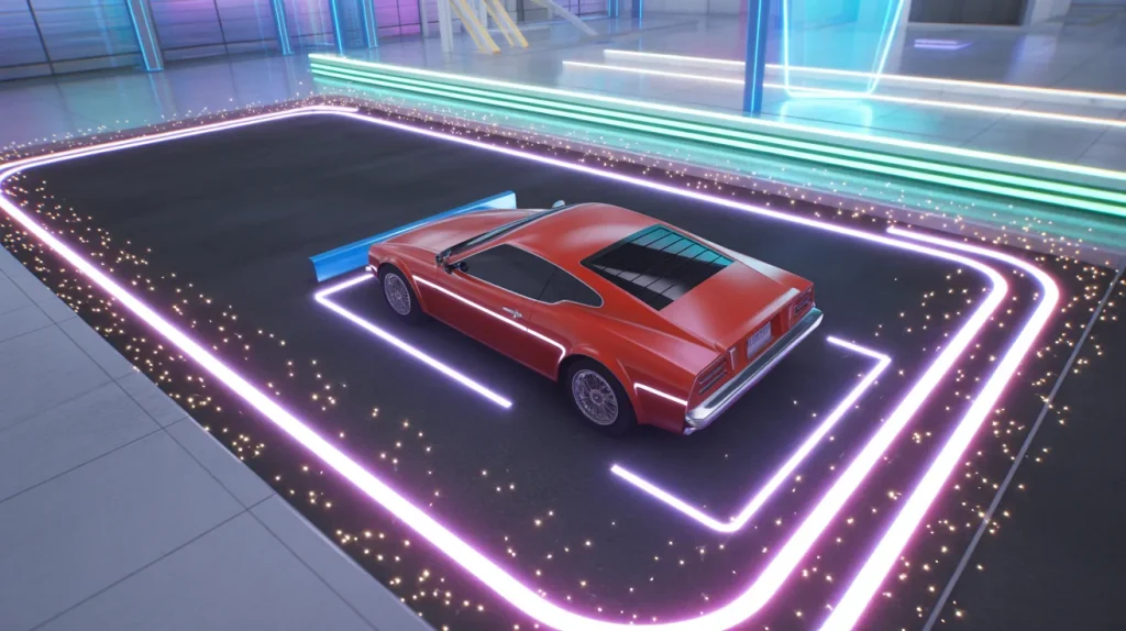 parking fury gameplay parking car into highlighted spot