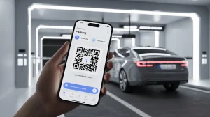 Digital parking pass with QR code for easy and convenient access