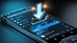 APK download method for car parking apk download on android with glowing file download and installation process