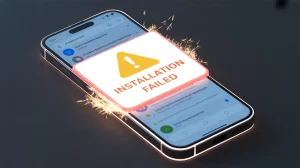 Installation failed error in car parking apk download on android with warning message and setup issue