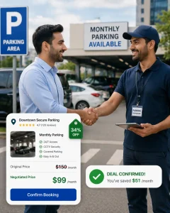 negotiate monthly parking rates to get affordable long term parking deals
